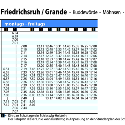 Neuer Fahrplan 8882 ab 17.08.2026